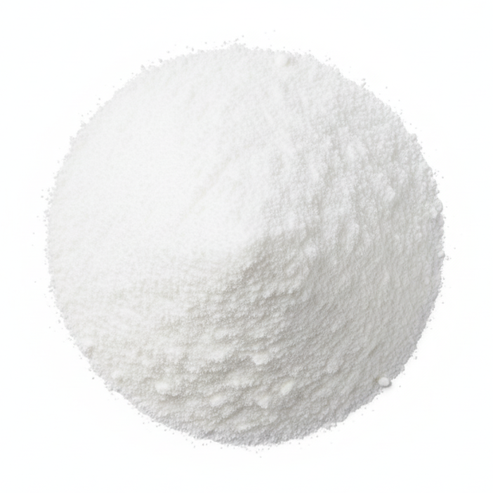 Bild von einem weißen Pulverhäufchen Biotin.
