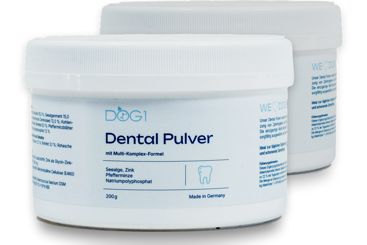 DOG1 Dentalpulver – 2 Dosen