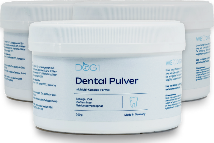 DOG1 Dentalpulver – 3 Dosen